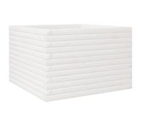 vidaXL Bac à plantes blanc 70x70x45,5 cm pin massif