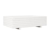 vidaXL Bac à plantes 90 x 60 x 26,5 cm bois de pin massif blanc