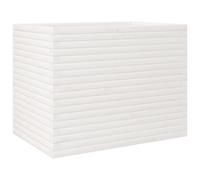 vidaXL Bac à plantes blanc 90x60x68,5 cm pin massif