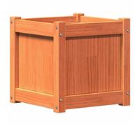 vidaXL Jardinière Bois de Pin 40x40x40 cm - Marron Cire