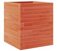 vidaXL Bac à plantes bois de pin massif 40x40x46 cm – brun ciré