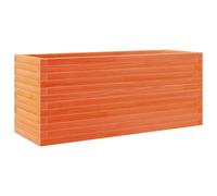 vidaXL Bac à plantes brun cireux 110x40x46 cm pin massif
