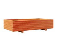 vidaXL Bac à plantes brun cireux 110x60x26,5 cm Pin massif