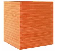 vidaXL Bac à plantes brun cireux 60x60x68,5 cm Pin massif