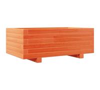 vidaXL Bac à plantes brun cireux 70x40x26,5 cm Pin massif