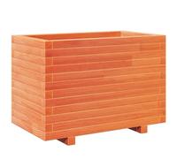 vidaXL Bac à plantes brun cireux 70x40x49,5 cm Pin massif