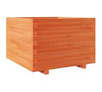 vidaXL Bac à plantes brun cireux en pin massif 70x70x49,5 cm