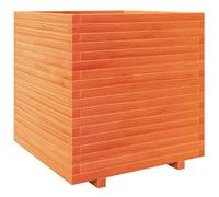 vidaXL Bac à plantes brun cireux 70x70x72,5 cm Pin massif