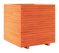 vidaXL Bac à plantes brun cireux 70x70x72 cm pin massif