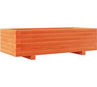 vidaXL Bac à plantes brun cireux 90x40x26,5 cm Pin massif