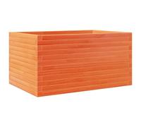 vidaXL Bac à plantes brun cireux 90x60x45,5 cm Pin massif