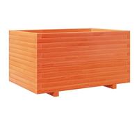 vidaXL Bac à plantes brun cireux 90x60x49,5 cm Pin massif