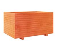 vidaXL Bac à plantes brun cireux 90x60x49,5 cm Pin massif