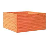 vidaXL Bac à plantes brun cireux 90x90x46 cm pin massif