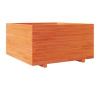 vidaXL Bac à plantes brun cireux 90x90x49,5 cm Pin massif