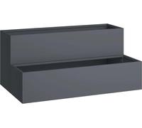 vidaXL Bac à plantes de jardin anthracite 100 x 60 x 45 cm