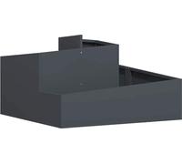 vidaXL Bac à plantes de jardin anthracite 80 x 80 x 50 cm