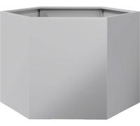 vidaXL Bac à plantes hexagonal 69x60x45 Acier galvanisé