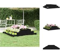 vidaXL Bac à plantes noir 110x110x27 cm Pin massif - Pots de fleurs & Jardinières