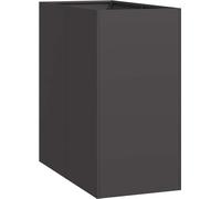 vidaXL Jardinière noir 40x80x80 cm acier, pot de fleurs, support de plantes, lit surélevé, support de jardinière, bac à 860773