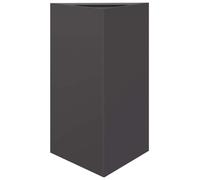 vidaXL Bac à plantes Noir Triangulaire 50x43x75 cm Acier