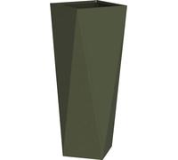 vidaXL Bac à plantes Olive Vert 30 x 30 x 75 cm Acier