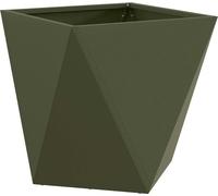 vidaXL Bac à plantes Olive vert 40 x 40 x 40 cm acier