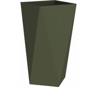 vidaXL Bac à plantes Olive Vert 40 x 40 x 75 cm Acier