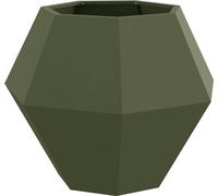 vidaXL Bac à plantes Olive Vert 75 x 75 x 60 cm Acier