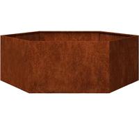 vidaXL Bac à plantes rouillé 138x120x45 cm acier corten