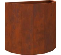 vidaXL Bac à plantes rouillé 60 x 30 x 50 cm Acier résistant aux intempéries