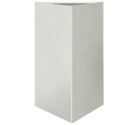 vidaXL Bac à plantes triangulaire 50x43x75 cm acier inoxydable