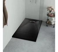 vidaXL Bac de douche 80 x 80 cm Noir