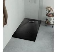 vidaXL Receveur de douche SMC noir 100×70 cm