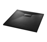 vidaXL Receveur de douche SMC noir 80×80 cm