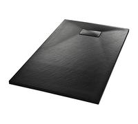 vidaXL Receveur de douche SMC – noir – 120×70 cm