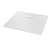 vidaXL Bac de Douche Receveur de Douche Rectangulaire Salle de Bain Maison Intérieur Trou de Drain Standard de 9 cm SMC 144769