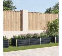 vidaXL Lit surélevé de jardin 240 x 80 x 45 cm Acier galvanisé Anthracite