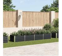 vidaXL – Lit surélevé de jardin – Acier galvanisé Anthracite 320 x 80 x 45 cm
