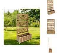 vidaXL Bac de jardin surélevé avec treillis Bambou 70 cm - Pots de fleurs & Jardinières