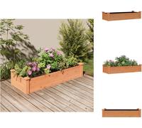 vidaXL Bac surélevé avec insert Marron 120x45x25 cm Sapin massif - Pots de fleurs & Jardinières