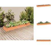 vidaXL Bac surélevé avec insert Marron 240x45x25 cm Sapin massif - Pots de fleurs & Jardinières