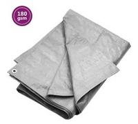 vidaXL Bâche PEHD 180 g/m² 8 x 8 m Gris