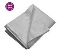 vidaXL Bâche 260 g/m² - 4x4 m Gris