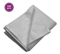 vidaXL Bâche 260 g-m² 4x5 m Gris PEHD 151503 Gris G
