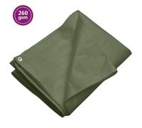vidaXL Bâche 260 g/m² 4x6 m Vert PEHD 151552