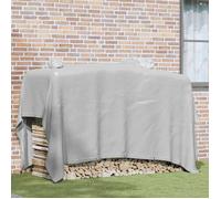 vidaXL Bâche 3x3 m, Gris, Toile PVC Enduite, Résistante à l’Eau, aux Déchirures et aux UV, Imperméable, Housse pour Mobilier 43809