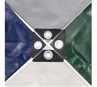 vidaXL Bâche de protection 650 g/m² 4 x 5 m Gris