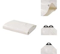 vidaXL Bâche 650 g/m² 4x4 m Blanc - Bâches