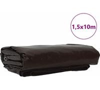 vidaXL Bâche 650g / m² Marron 1,5 x 10 m Canvas avec revêtement PVC